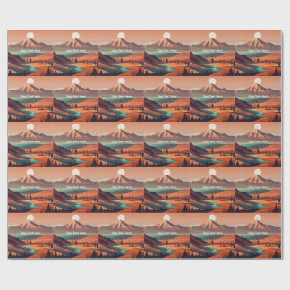 Boho-Landschaft Geschenkpapier
