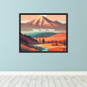 Boho-Landschaft Leinwanddruck (Insitu (Holzboden))