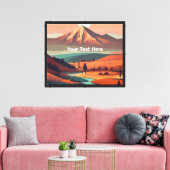 Boho-Landschaft Leinwanddruck (Insitu (Wohnzimmer))