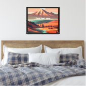 Boho-Landschaft Leinwanddruck (Insitu (Schlafzimmer))