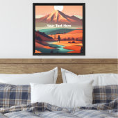 Boho-Landschaft Leinwanddruck (Insitu (Schlafzimmer))