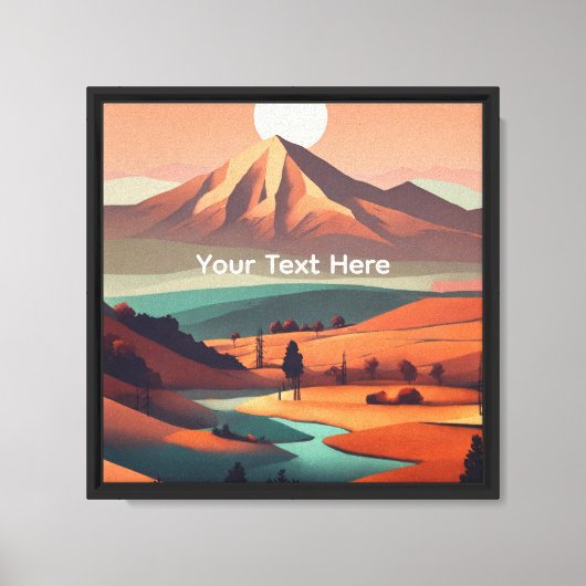 Boho-Landschaft Leinwanddruck (Vorderseite)