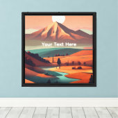Boho-Landschaft Leinwanddruck (Insitu (Holzboden))