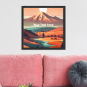 Boho-Landschaft Leinwanddruck (Insitu (Wohnzimmer))