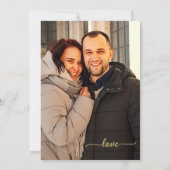 Boho Lantern Gold Hochzeit im Herbst Einladung (Rückseite)