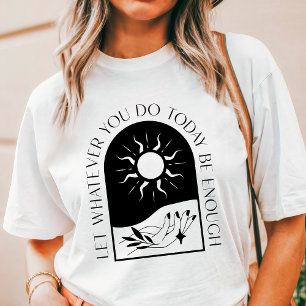 Boho Lass heute genug sein Sonne und Hand Tri-Blend Shirt