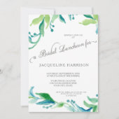 BOHO Laurel Leaf Olive Branch Bridal Luncheon Einladung (Vorderseite)