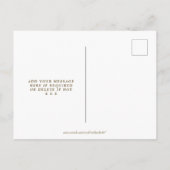 Boho lavender Blumenhochzeit speichern das Datum Ankündigungspostkarte (Rückseite)