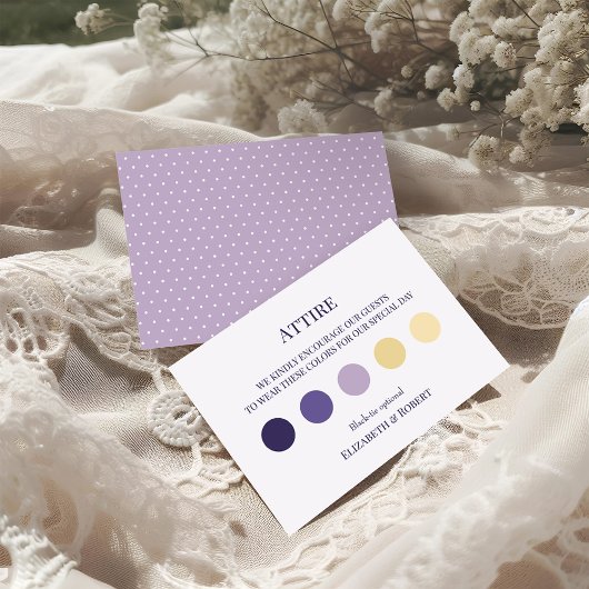 Boho Lavender Wedding Kleidung Gästekarte Dankeskarte