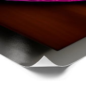 Boho Leaf Art: Abstrakte Wanddekoration Poster (Ecke)