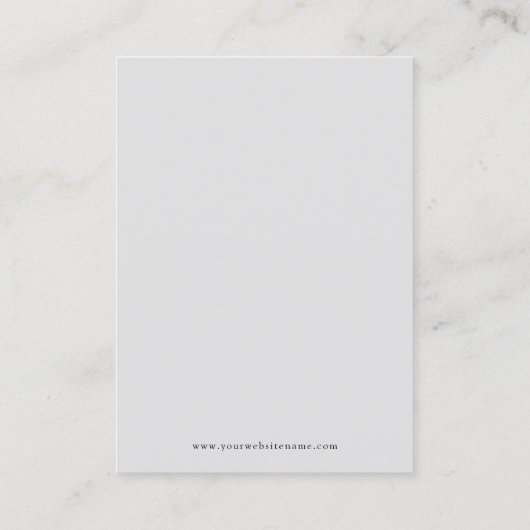 Boho Leaf Gray Earring Juwelier Display Visitenkarte (Rückseite)