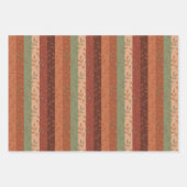 Boho Leaf Pattern Rustikale Wohngestaltung Geschenkpapier Set (Vorderseite)