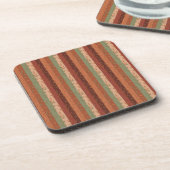 Boho Leaf Pattern Rustikale Wohngestaltung Getränkeuntersetzer (Linke Seite)