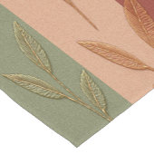 Boho Leaf Pattern Rustikale Wohngestaltung Kurzer Tischläufer (Ecke)