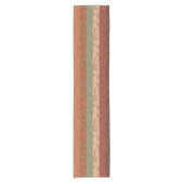 Boho Leaf Pattern Rustikale Wohngestaltung Kurzer Tischläufer (Vorderseite)