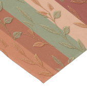 Boho Leaf Pattern Rustikale Wohngestaltung Kurzer Tischläufer (Ecke)