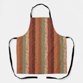 Boho Leaf Pattern Rustikale Wohngestaltung Schürze (Vorderseite)