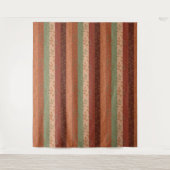 Boho Leaf Pattern Rustikale Wohngestaltung Wandteppich (Vorderseite)