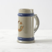 Boho Leaf Sun Moon Tasse | Erdige Töne Abstract (VorderseiteRechts)