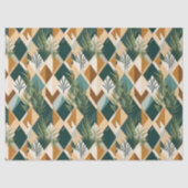 Boho Leaves and Geometric Shapes Seidenpapier (Vorderseite)