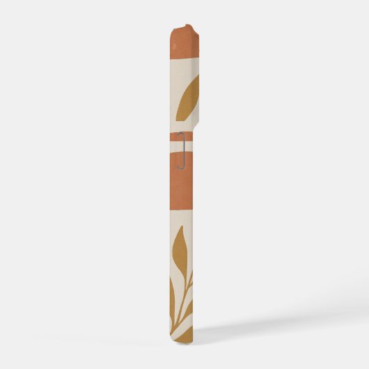 Boho Leaves Phone Case | Modern Botanical iPhone Hülle (Rechte Seite)