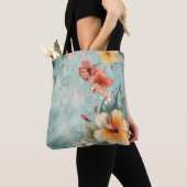 Boho-Leichter Tropischer Blumen-Tragetasche Tasche (Von Nahem)