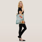 Boho-Leichter Tropischer Blumen-Tragetasche Tasche (Am Model)