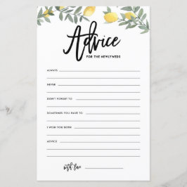 Boho Lemon Advice für die Hochzeitsratgeber der Ne