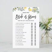 Boho Lemon sagte, sie sagte, Brautparty Game (Stehend Vorderseite)