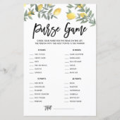 Boho Lemon Was ist in deinem Brautparty? (Vorderseite)