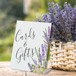 Boho Lemons & Lavender Cards & Gifts Brautparty Sockelschild