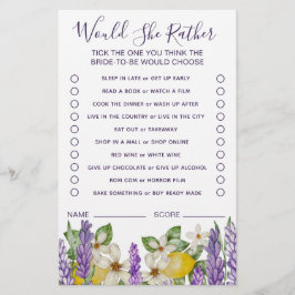 Boho Lemons & Lavender würde sie eher spielen Flyer