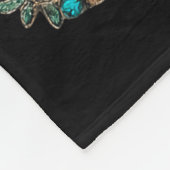 Boho Leopard Christmas Tree Cheetah Print Coquette Fleecedecke (Ecke)