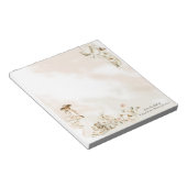 Boho Leopard | Lady Floral Brautparty Gevor Notizblock (angewinkelt)