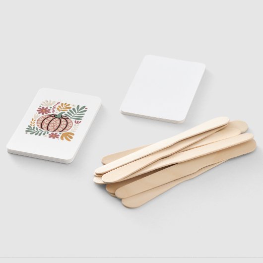 Boho Leopard Pumpkin Fall � Retro Autumn Floral Ha Fächer (Non-assembled)