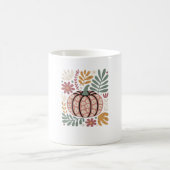 Boho Leopard Pumpkin Fall � Retro Autumn Floral Ha Kaffeetasse (Mittel)