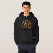 Boho Leopard Rainbow Happy 120 days of 5th grade Hoodie (Vorne ganz)