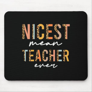 Boho-Leoparden-Lehrertag Spaß Nettigkeit Böser Leh Mousepad