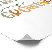 Boho lernt immer Poster wachsen (Ecke)