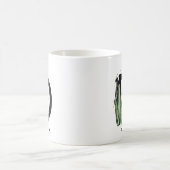 Boho Letter D Monogram | Tropisches Kaktus-Monogra Kaffeetasse (Mittel)