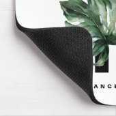 Boho Letter F Monogram | Monogramm für tropische B Mousepad (Ecke)