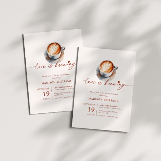 Boho Liebe braut Brautparty-Kaffee Einladung