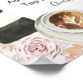 Boho Liebe Braut Brautparty Mimosa Bar Sign Poster (Ecke)