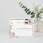 Boho Liebe braut Brautparty-Rezept-Karte Einladung (Stehend Vorderseite)