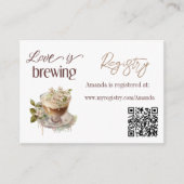 Boho Liebe bricht Blumenbrunch Brautparty Brunch Begleitkarte (Vorderseite)