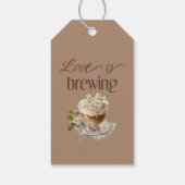 Boho Liebe bricht Blumenbrunch Brautparty Brunch Geschenkanhänger (Rückseite)