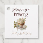 Boho Liebe bricht Blumenbrunch Brautparty Brunch Geschenkanhänger (Vorderseite)