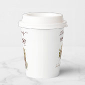 Boho Liebe bricht Blumenbrunch Brautparty Brunch Pappbecher (Rechts)