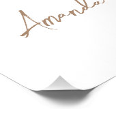 Boho Liebe bricht Blumenbrunch Brautparty Brunch Poster (Ecke)