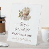 Boho Liebe bricht Blumenbrunch Brautparty Brunch Sockelschild (In Situ)